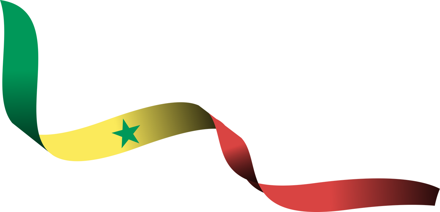 Senegal Flag Ribbon